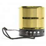Wholesale Metallic Design Portable Wireless Bluetooth Speaker 888 (Gold)